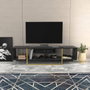 Hanah Home Asal 150 Soporte de TV Negro y Oro